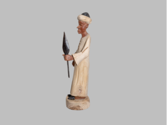 Figure with Red Fez and Cane